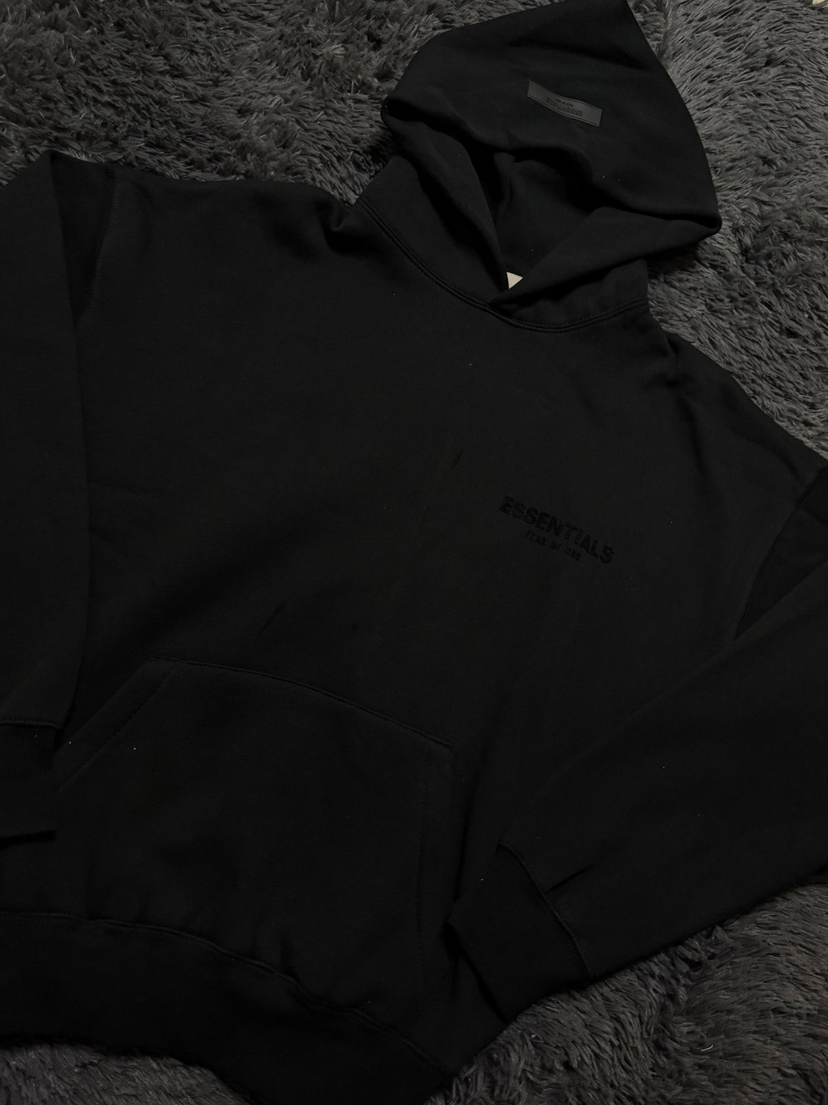 Fear of god Essentials Hoddie Black Oatmeal