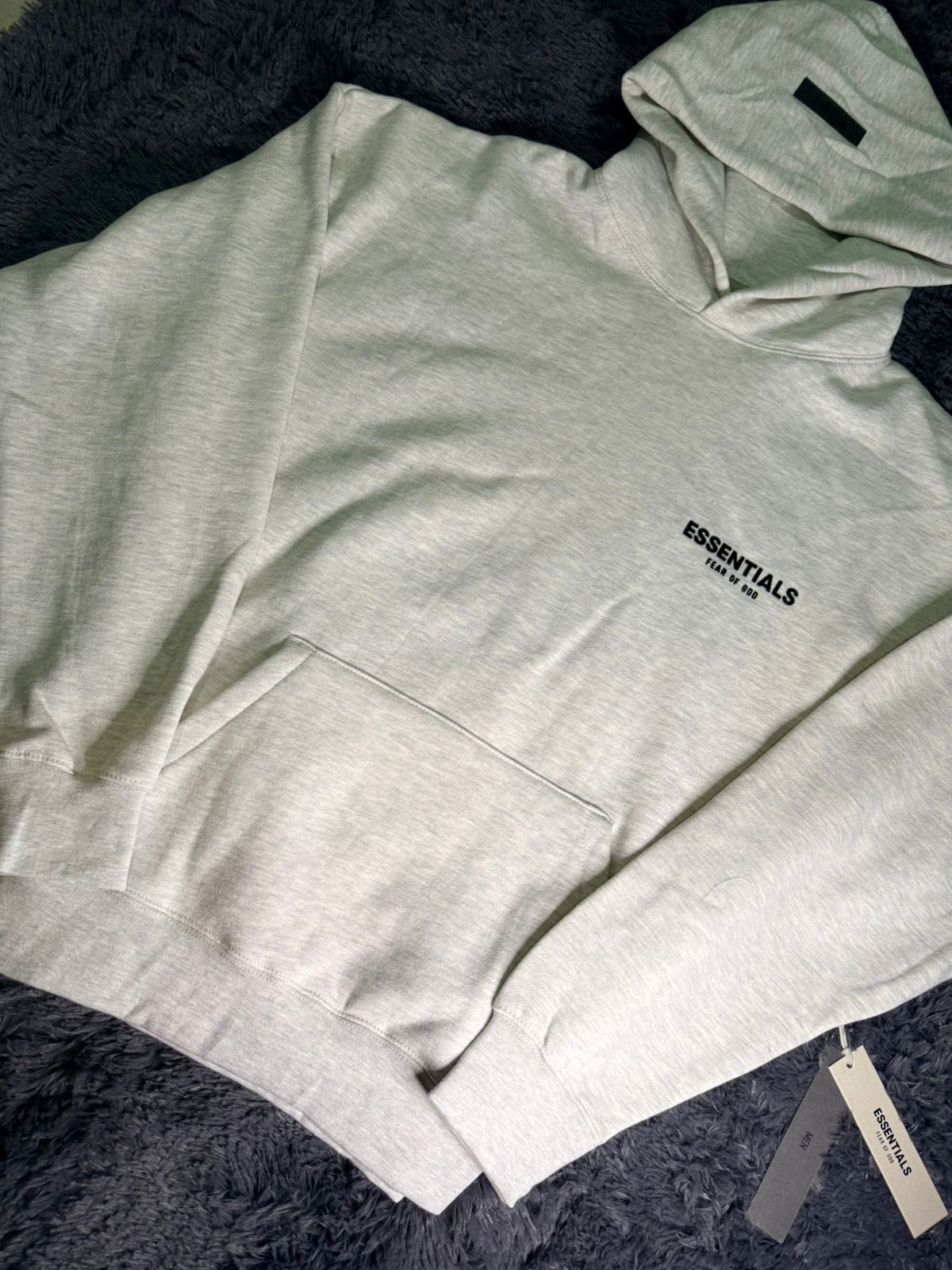 Fear Of God Essentials Hoodie Dark Oatmeal