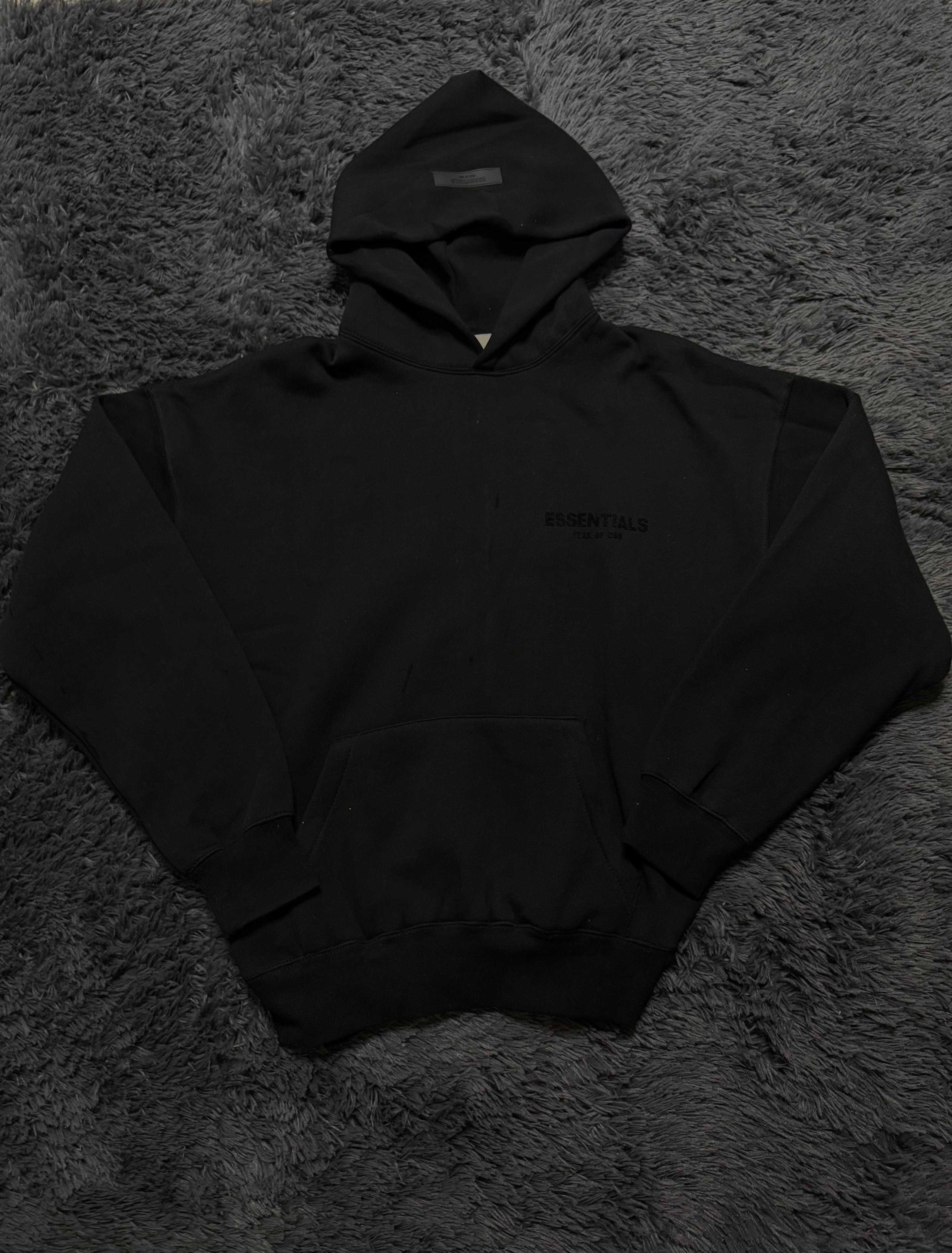 Fear of god Essentials Hoddie Black Oatmeal