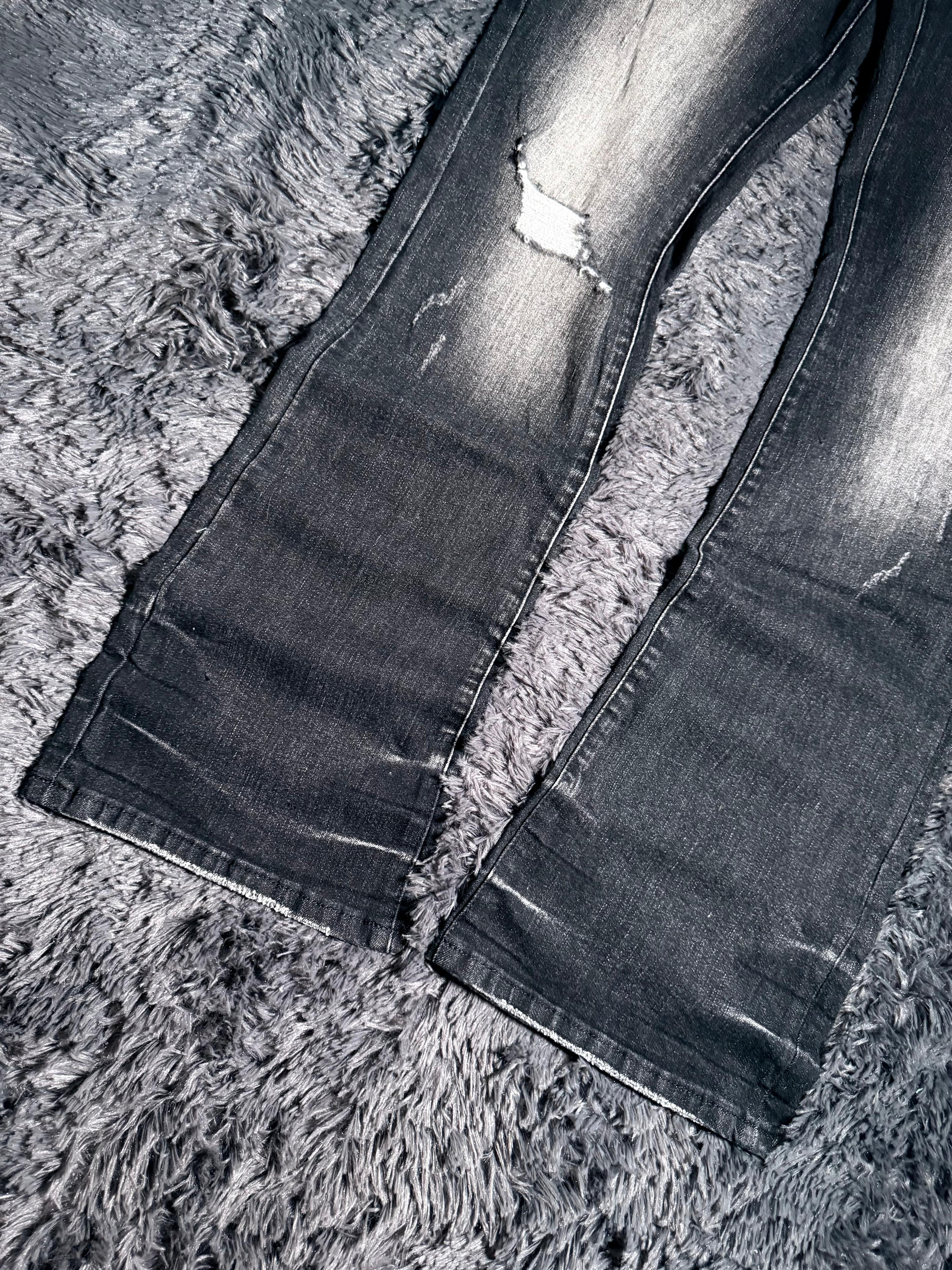 Purple Flared Jeans