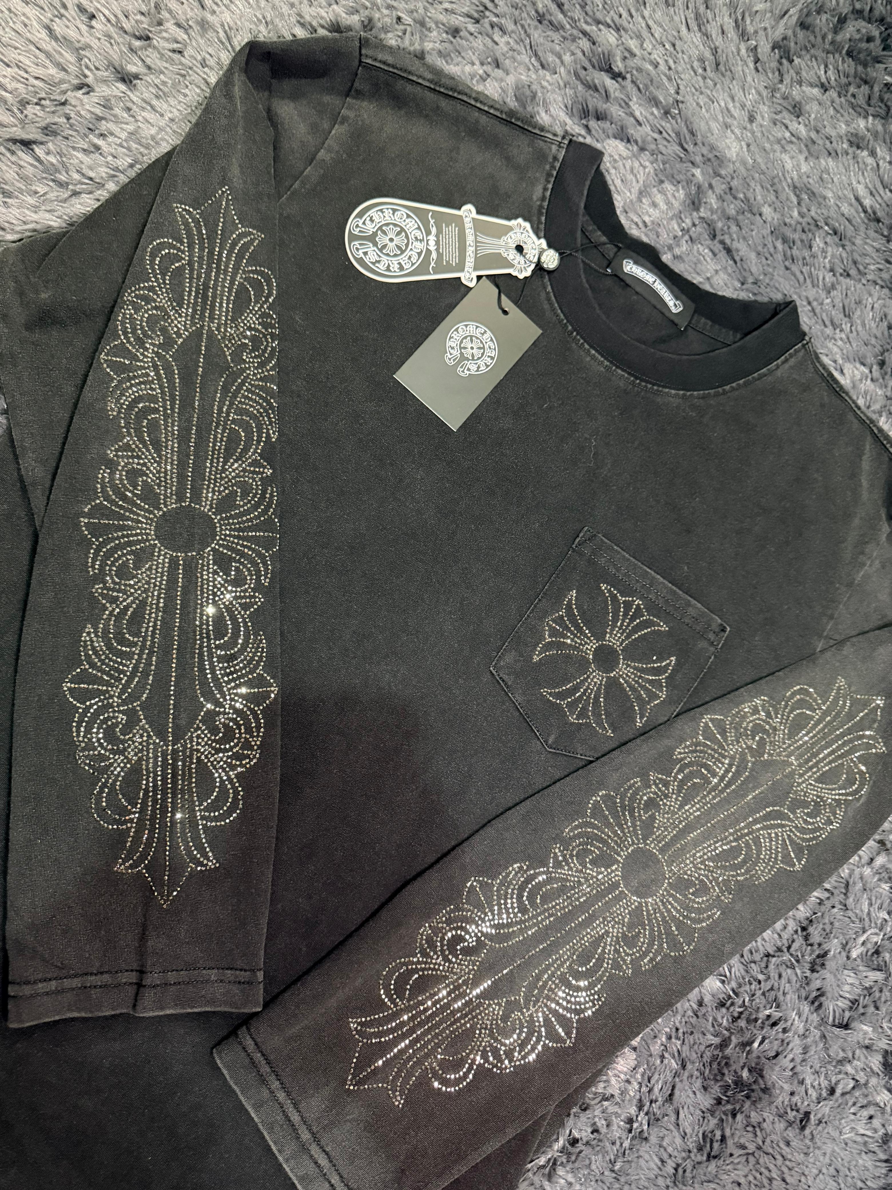 Chrome Hearts Rhinestone Sleeve