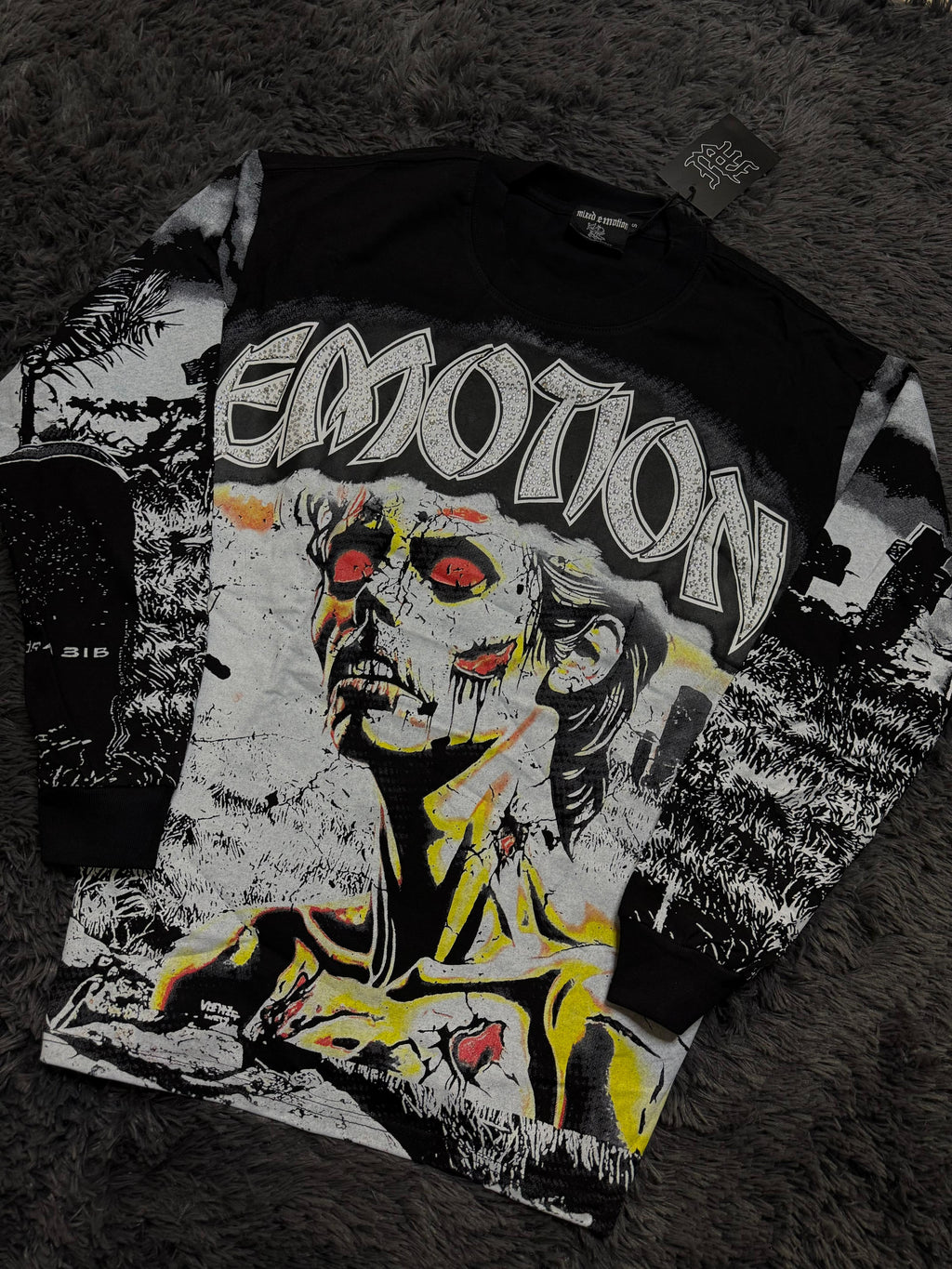 Mixed Emotion Zombie Rhinestone