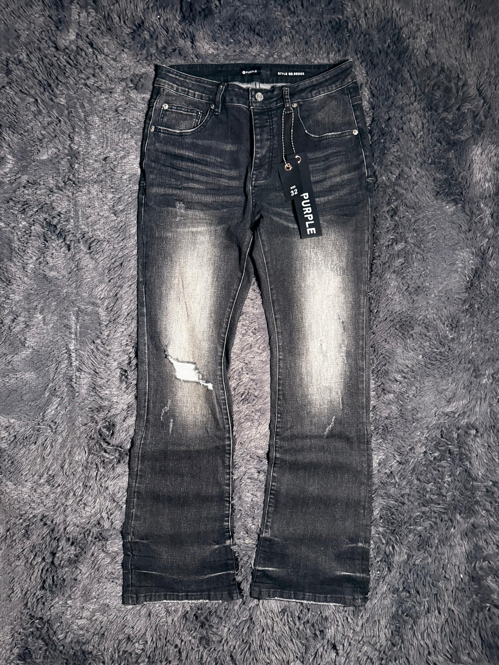 Purple Flared Jeans