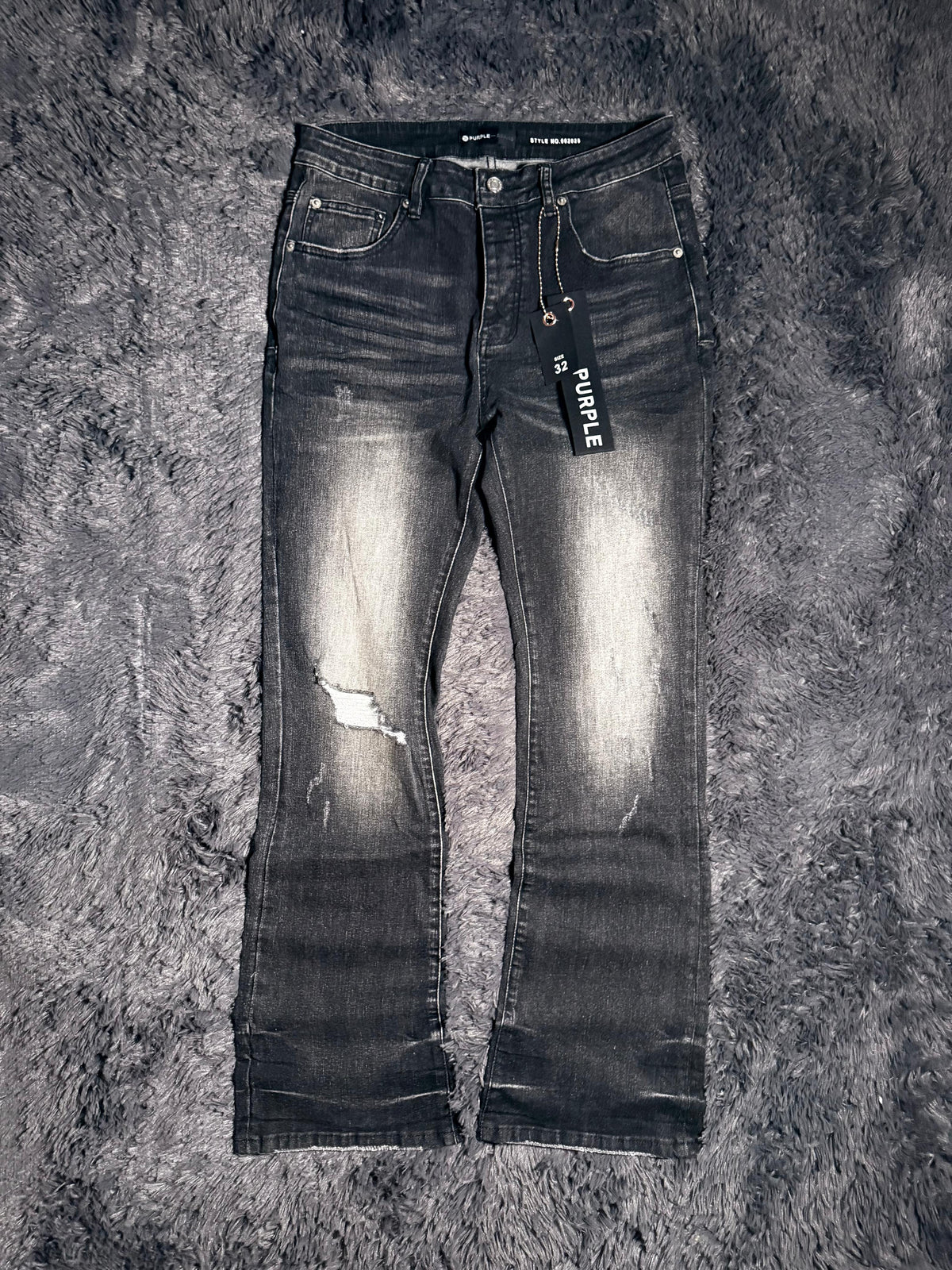 Purple Flared Jeans