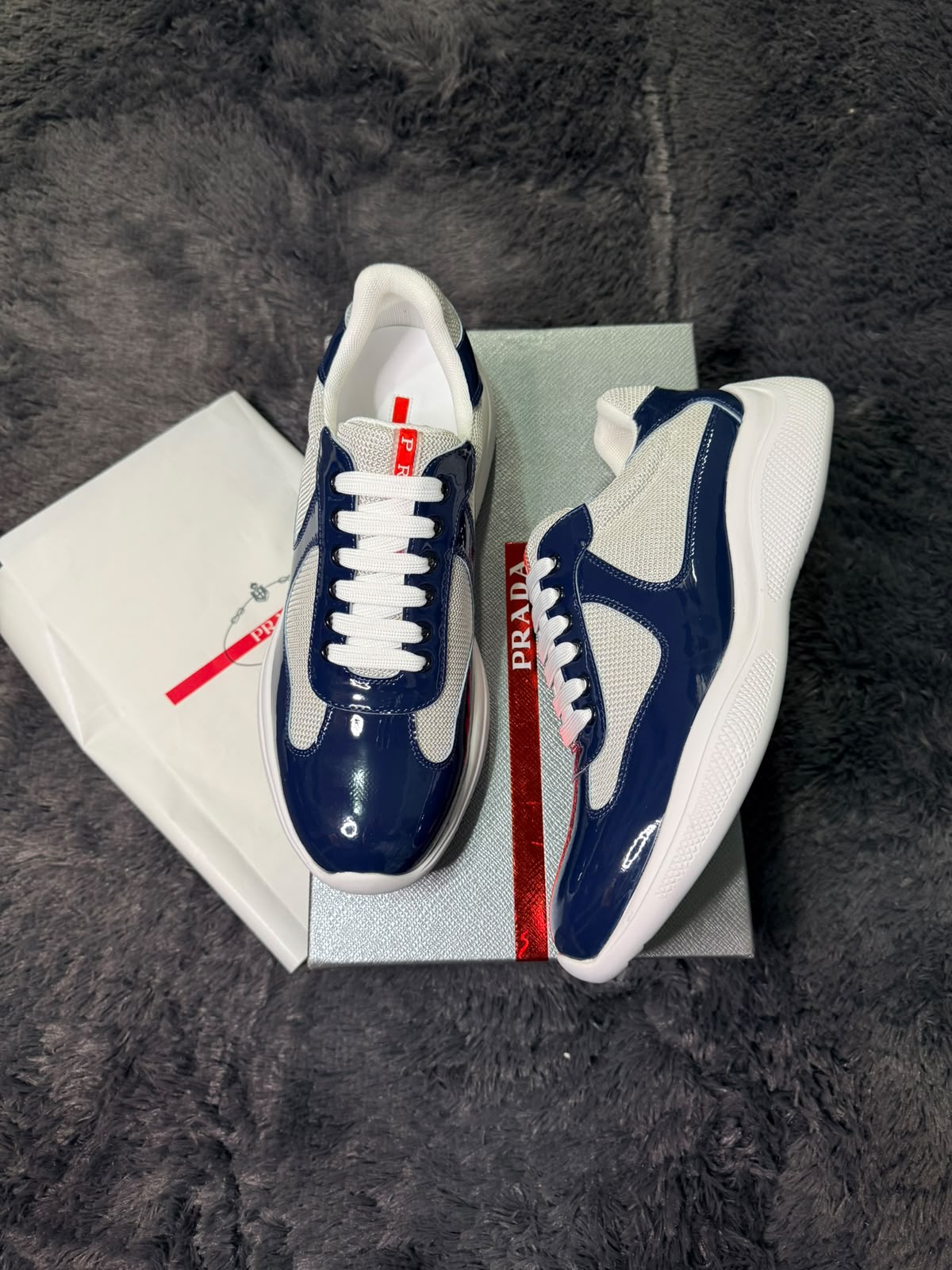 Prada Cups Navy Blue
