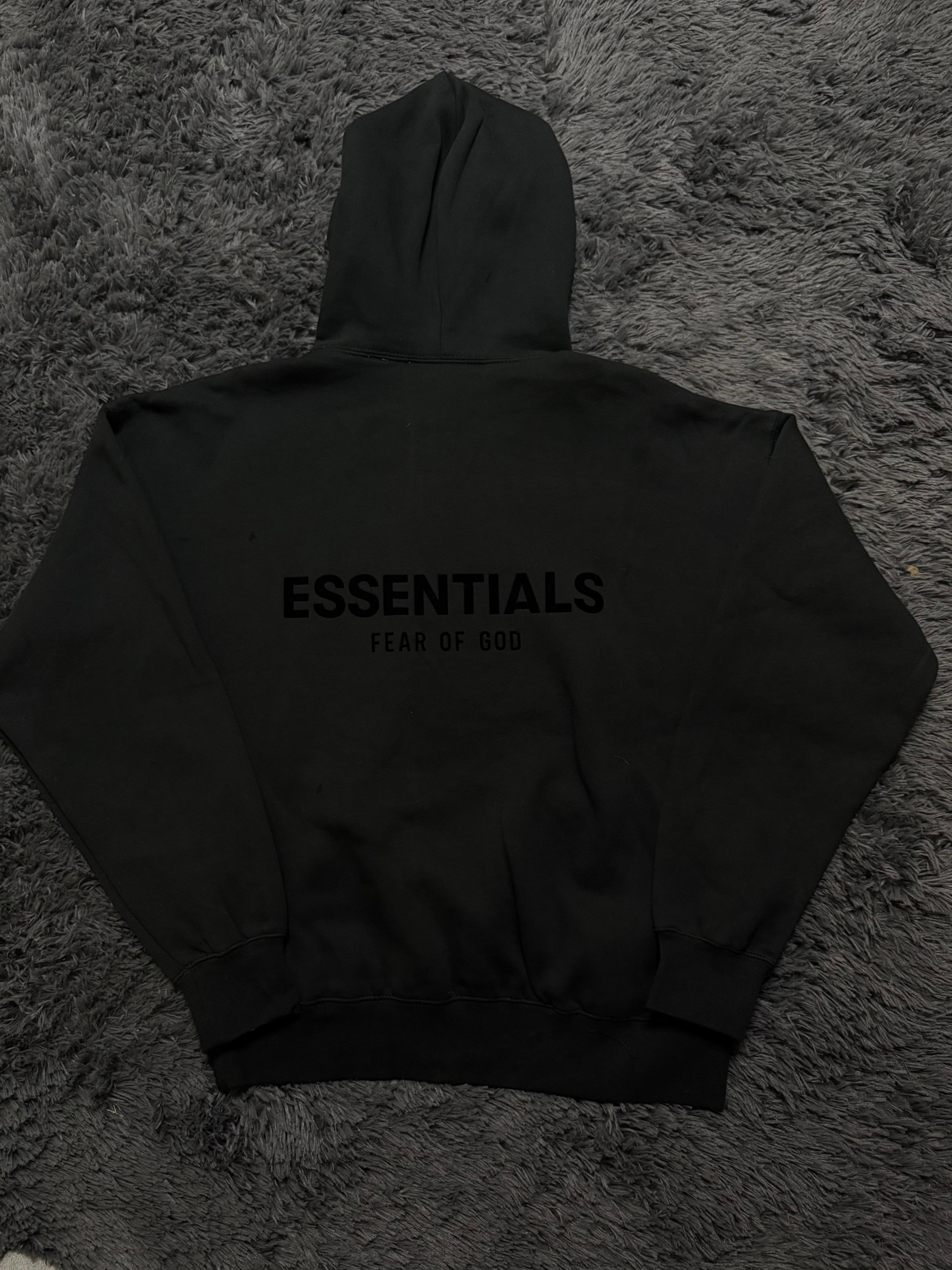 Fear of god Essentials Hoddie Black Oatmeal