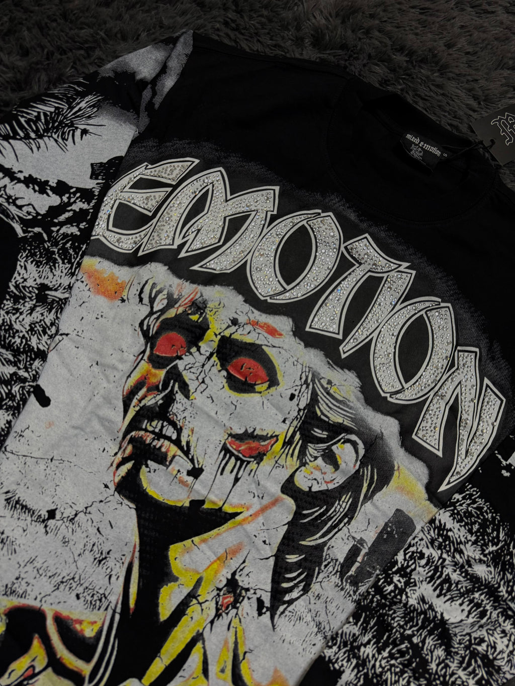 Mixed Emotion Zombie Rhinestone