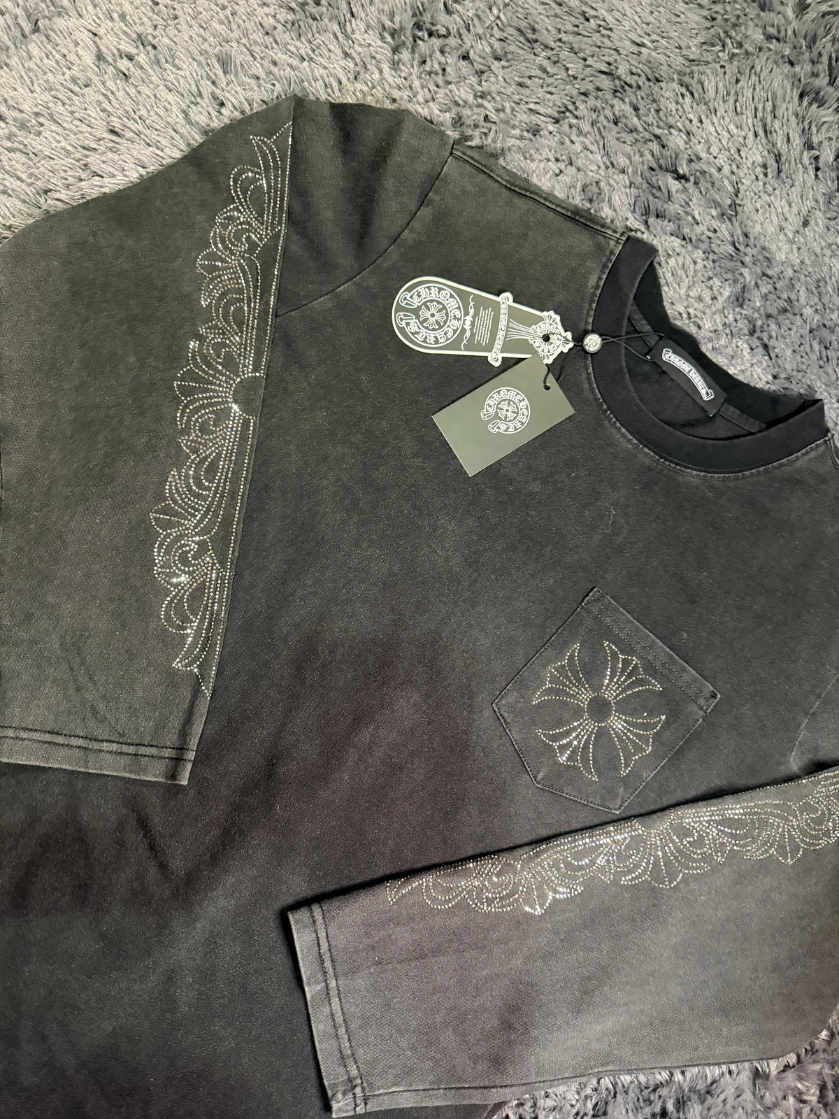 Chrome Hearts Rhinestone Sleeve