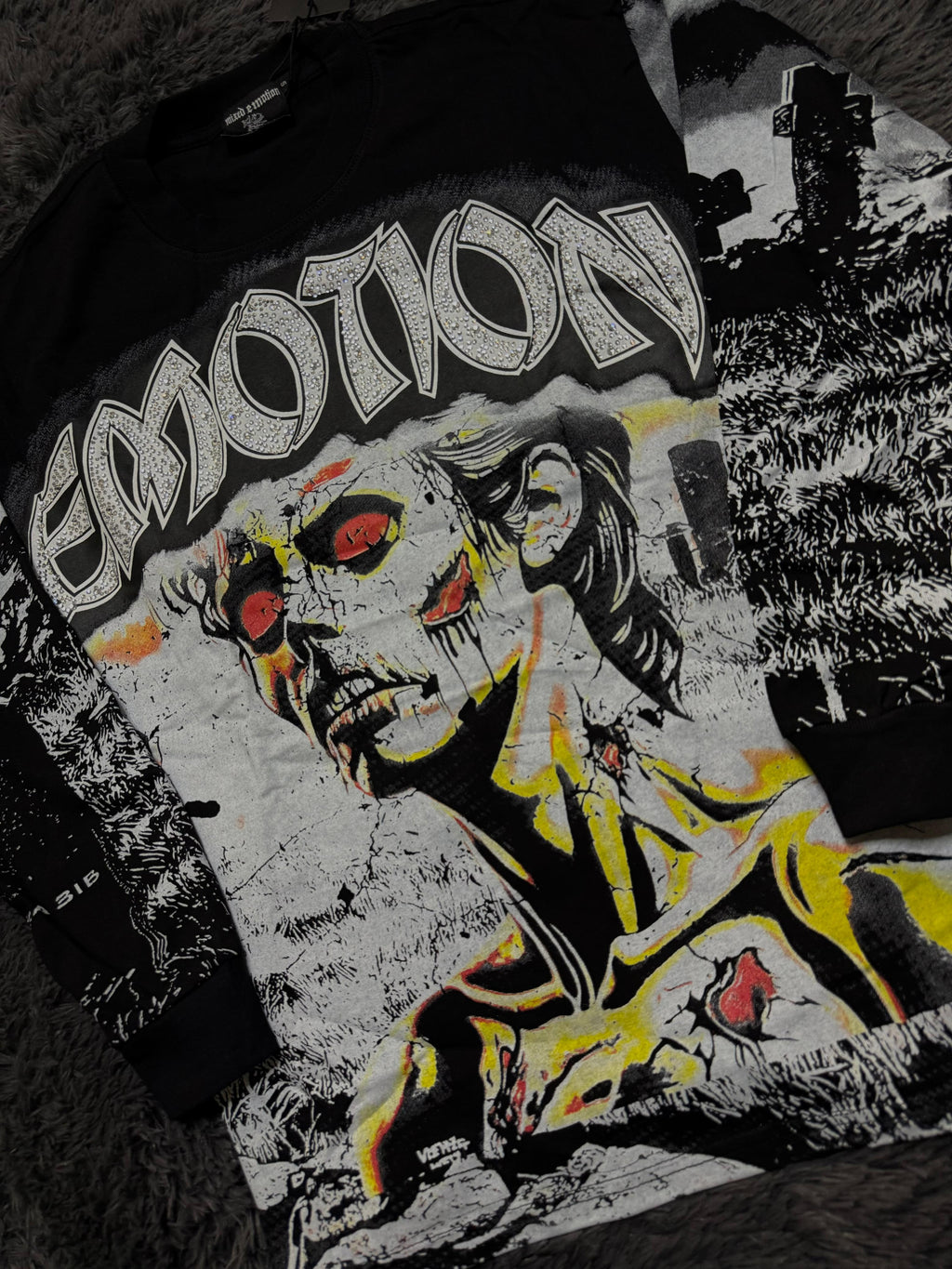 Mixed Emotion Zombie Rhinestone